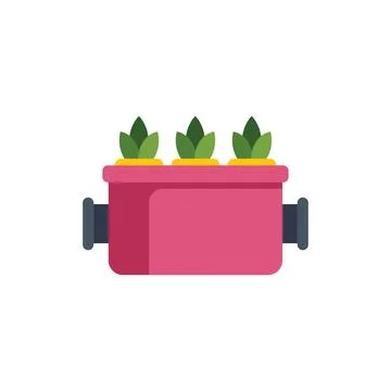 Hydroponic system growing plants using mineral nutrient solutions in water wi Stock Illustration