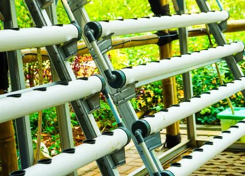 Hydroponic system Stock Photos