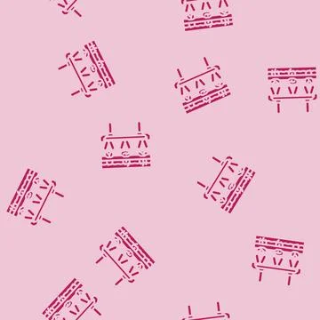 Hydroponics system agri tech glyph vector seamless pattern Illustrazione stock