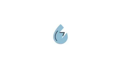 Hydropower icon animation for video motion graphics Stock Footage 202064089