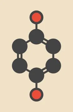 Hydroquinone reducing agent molecule 스톡 일러스트