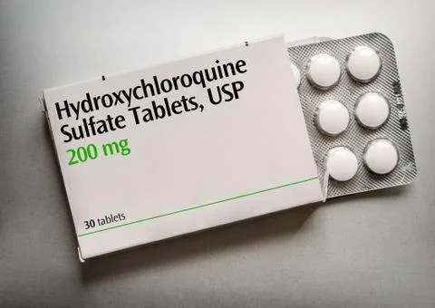 Hydroxychloroquine Tablets (artistic rendering) Stock Photos
