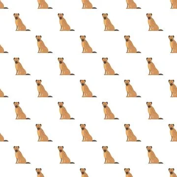 Hyena cartoon repeating pattern artwork illustration Stock Illustration