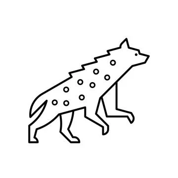 Hyena Logo 스톡 일러스트