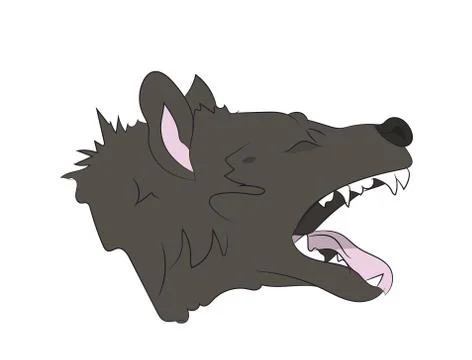 Hyena portrait, vector, Stock Illustration
