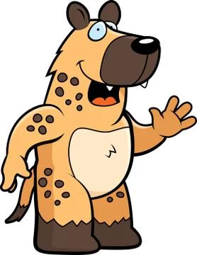 Hyena Waving Stock Illustration