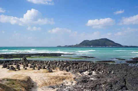 Hyeopjae beach Stock Photos