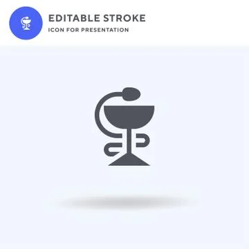 Hygeia icon vector, filled flat sign, solid pictogram isolated on white, logo Stock Illustration
