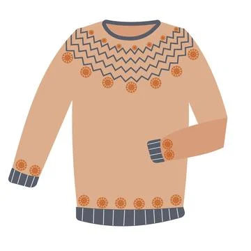Hygge winter sweater Stock Illustration