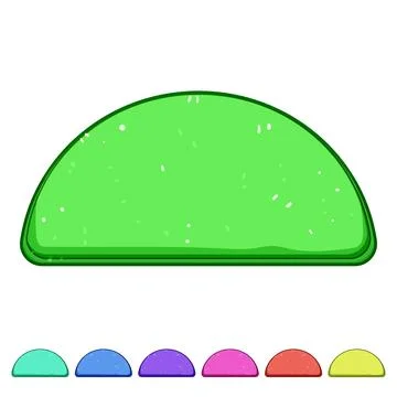 Hygiene bath mat cartoon vector graphic イラスト素材