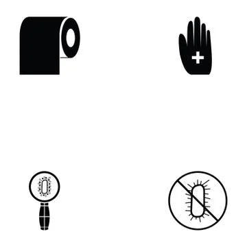 Hygiene icon set Stock Illustration