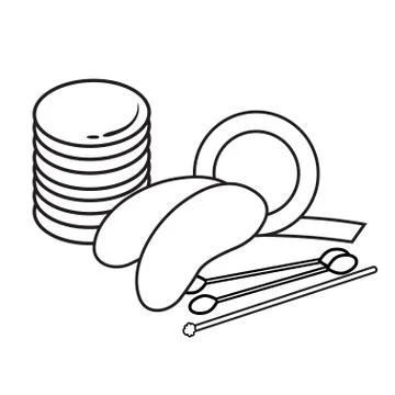 Hygiene icons Stock Illustration