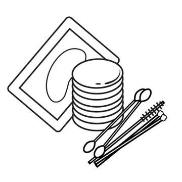 Hygiene icons Stock Illustration