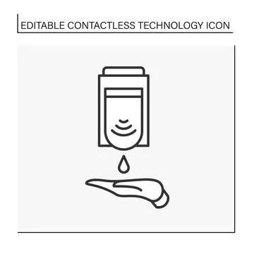 Hygiene line icon Stock Illustration