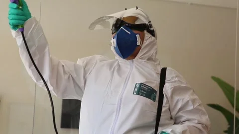 Hygiene protection sanitizing. Video stock 273210901