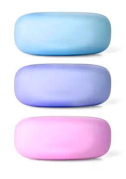 Hygiene soap on white Stock Photos