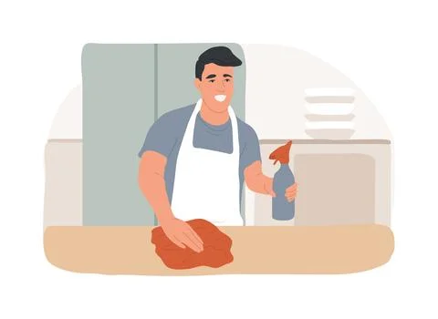 Hygiene standards isolated cartoon vector illustrations. Ilustración de archivo