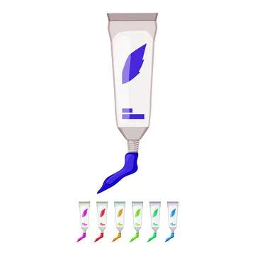 Hygiene toothpaste cartoon vector graphic sign color イラスト素材