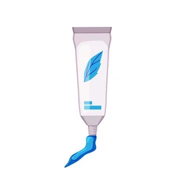 Hygiene toothpaste cartoon vector illustration 스톡 일러스트