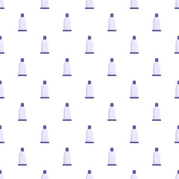 Hygiene toothpaste tubes creating seamless pattern background Stockillustratie