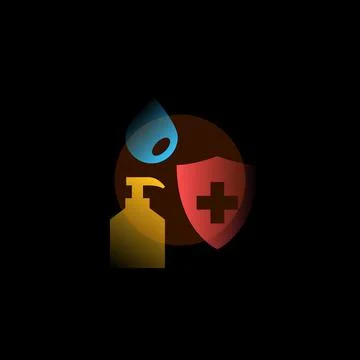 Hygiene. Vector icon in gradient style. Editable illustration 스톡 일러스트