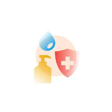 Hygiene. Vector icon in gradient style. Editable illustration Stock Illustration