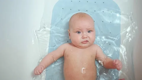 Hygienic procedures for newborn. Stock Footage 200808439