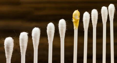 Hygienic Q-tips Stock Photos