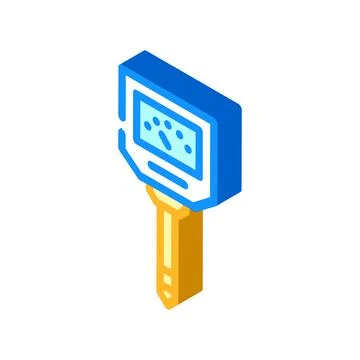 Hygrometer device isometric icon vector illustration Stock Illustration