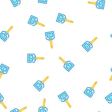 Hygrometer device vector seamless pattern Stock Illustration