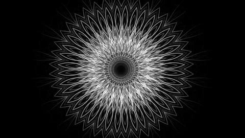 Hynpnotic ornament with rotating elements - seamless looping (FULL HD) Stock Footage 83160750