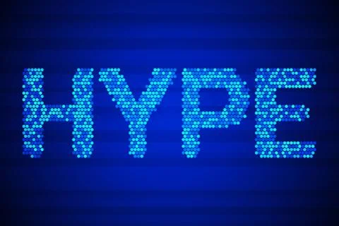 Hype. High tech vector illustration Stock Illustration