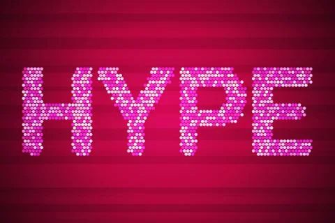 Hype. High tech vector illustration Stock Illustration