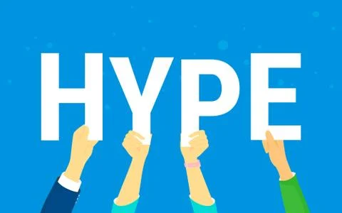 Hype letters concept vector illustration Stock-Illustration