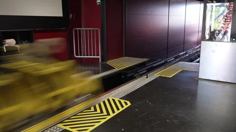 Hype roller coaster at Särkänniemi Amusement Park Stock Footage 336975341