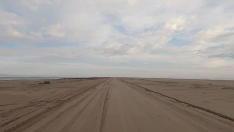 Hypelapse driving between lake and sea Stock Footage 123359368