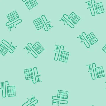 Hyper converged infrastructure glyph vector seamless pattern 스톡 일러스트