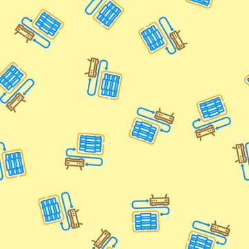 Hyper converged infrastructure vector seamless pattern 스톡 일러스트