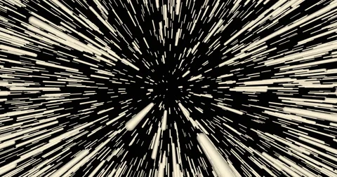 Hyper jump into another galaxy, Abstract creative cosmic background Stock Footage 135124934