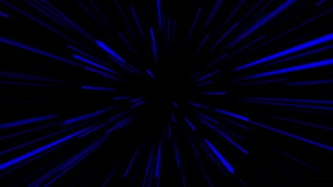 Hyper jump into another galaxy. Speed of light, multicolored glowing rays i.. Stock Footage 332583242