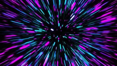 Hyper jump, Speed of light Stock Illustration