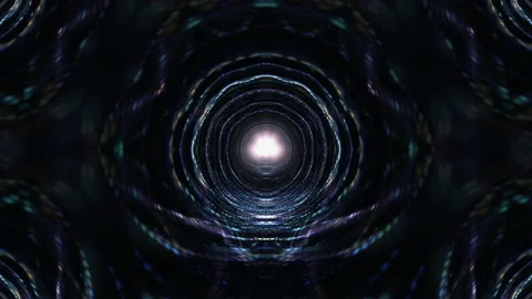 Hyper kaleidoscop complex colorful mesh Mandala loop 스톡 동영상 163316633