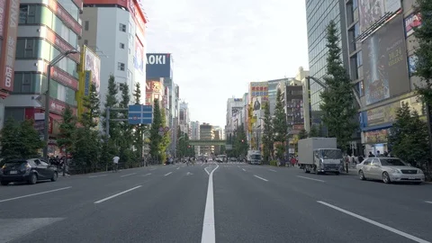 Hyper-Lapse in Akihabara Electronic Town and Manga District in Tokyo, Japan Stock Footage 105051881