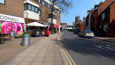 Hyper Lapse Along Brook Street in Warwick 動画素材 108018614