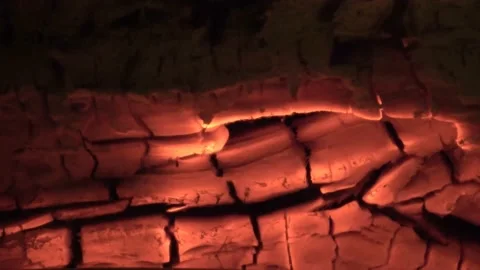 Hyper lapse of a beautiful red and orange hot burning fire in a fireplace. Stock Footage 145762991