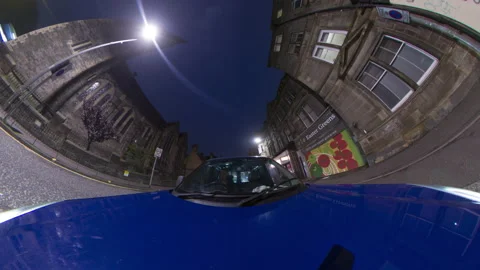 Hyper lapse of car driving though a city Stock Footage 137618187