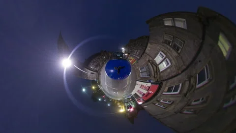 Hyper lapse of car driving though a city Stock Footage 137618272