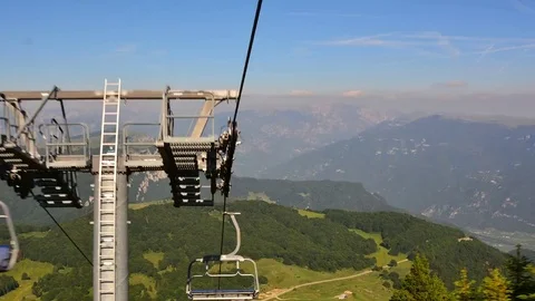 Hyper Lapse: the chairlift 스톡 동영상 76927944