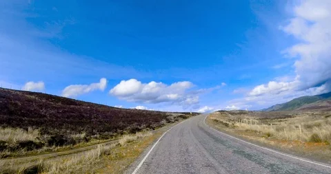 Hyper Lapse Driving Through the Scottish Highlands Stock Footage 125380224