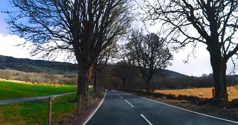 Hyper Lapse Driving Through the Scottish Highlands Stock Footage 125381135